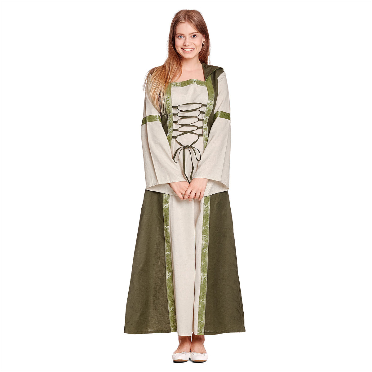 Product image Rebecca Medieval Dress Natural-Green