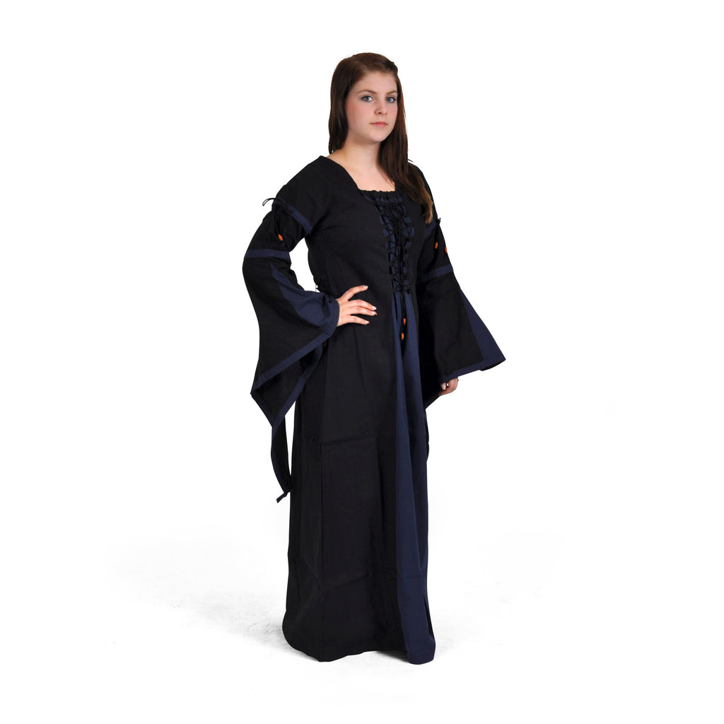 Image produit Elisa - Robe médiévale noire-bleue