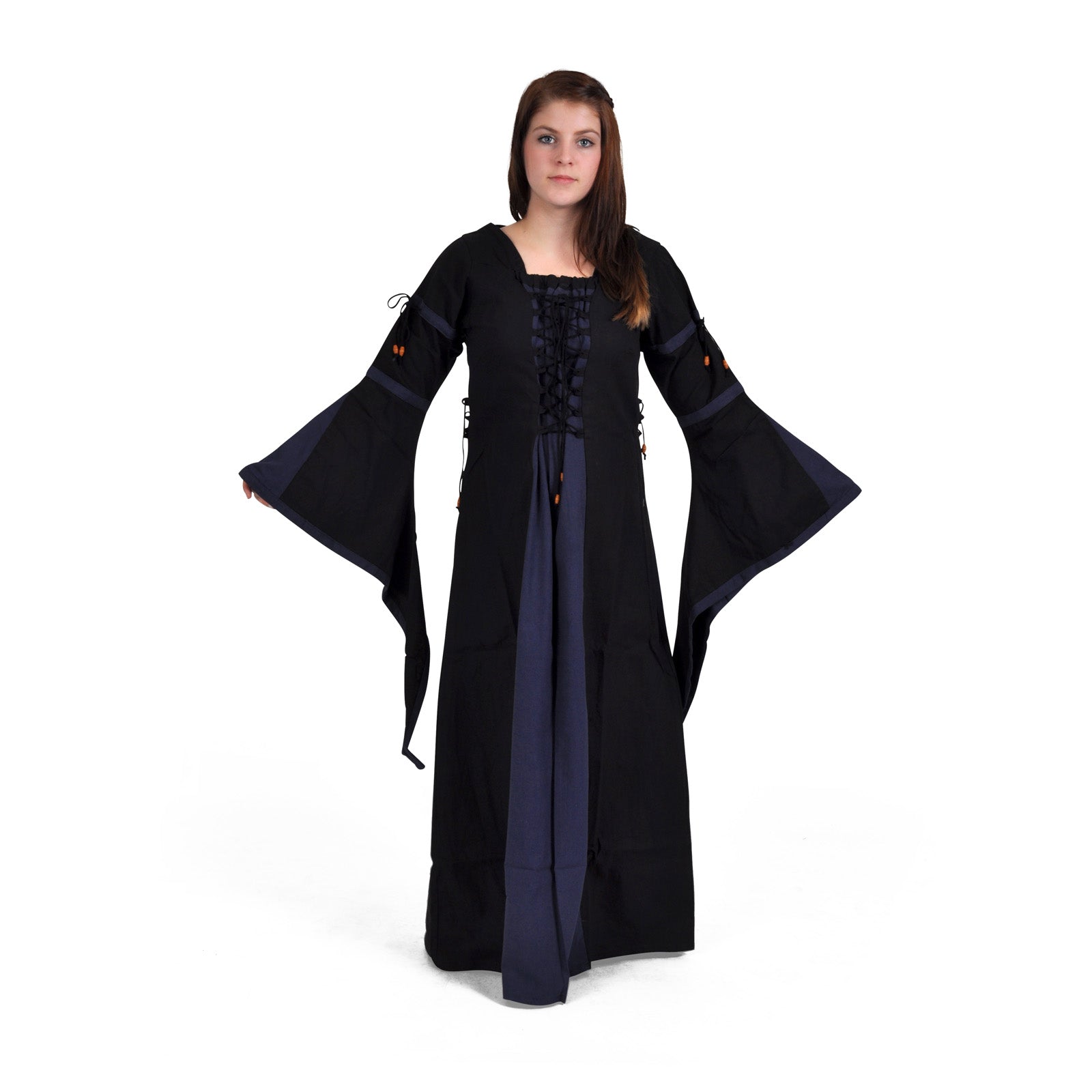 Image produit Elisa - Robe médiévale noire-bleue