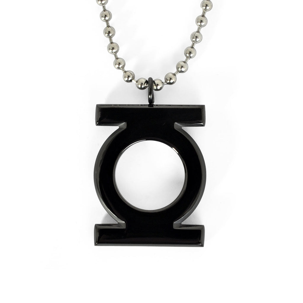 Productafbeelding Green Lantern - Zwart logo hanger aan ketting