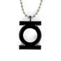 Productafbeelding Green Lantern - Zwart logo hanger aan ketting