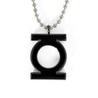 Productafbeelding Green Lantern - Zwart logo hanger aan ketting