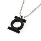 Productafbeelding Green Lantern - Zwart logo hanger aan ketting
