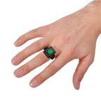 Image produit Green Lantern - Bague Emblème Noir