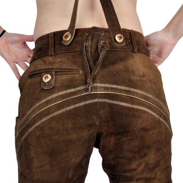 Image produit Pantalon classique en cuir véritable pour femmes