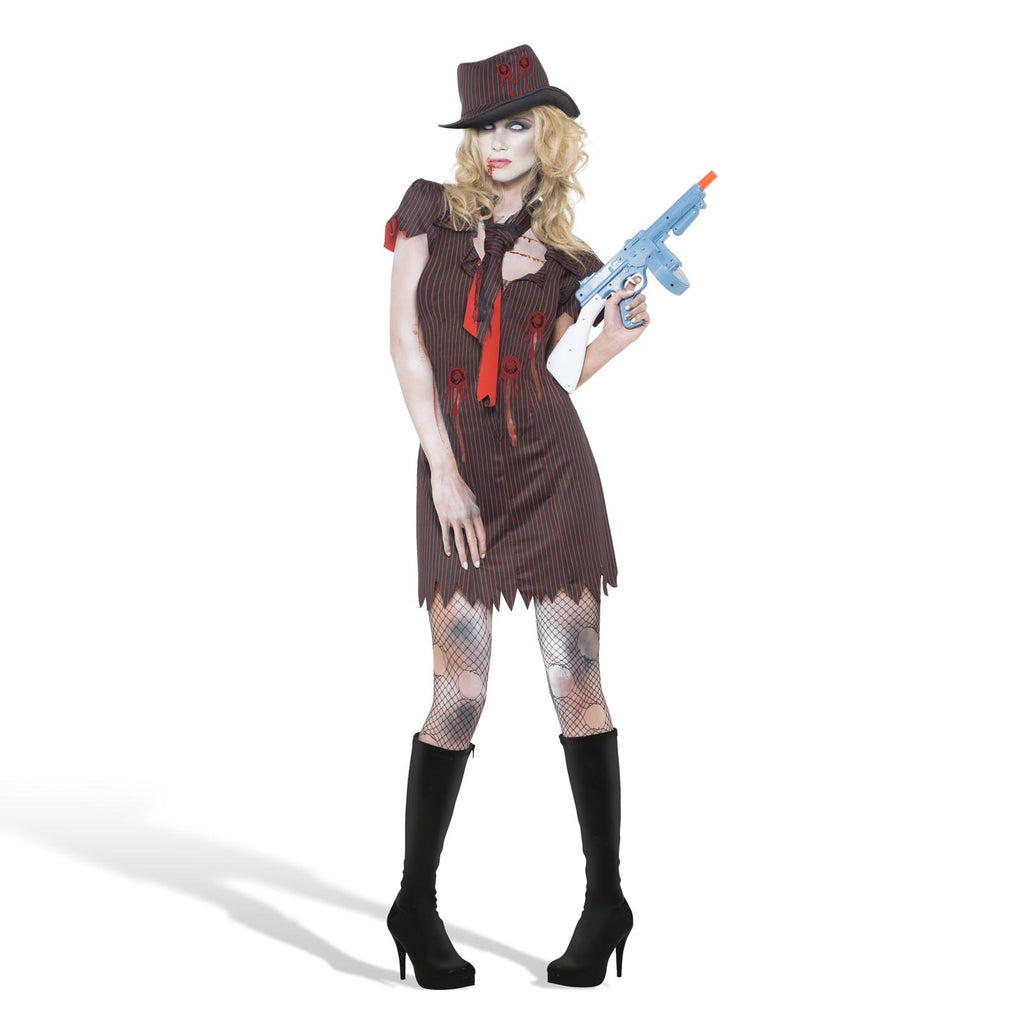 Productafbeelding Zombie Gangster Bruid Kostuum