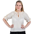 Image produit Blouse Luisa manches courtes nature