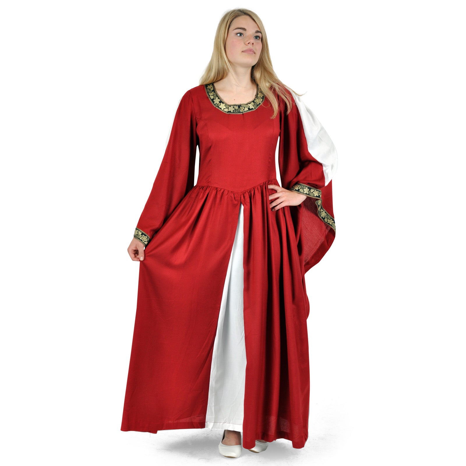 Productafbeelding Middeleeuwse jurk Leila rood