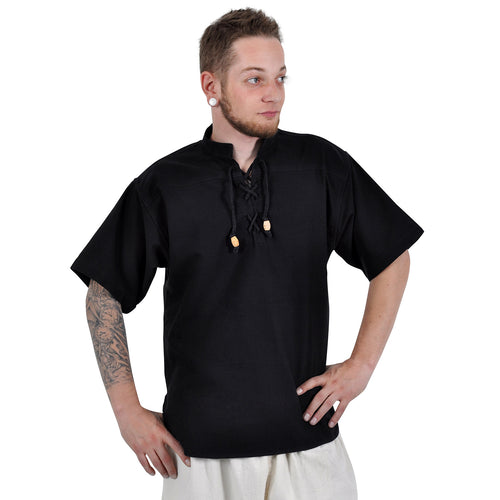 Productafbeelding Middeleeuws Kort Mouwen Shirt Zwart