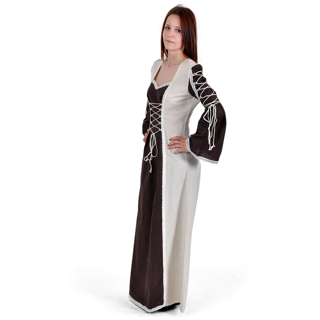 Produktbild Mittelalter Kleid Magdalena braun-natur