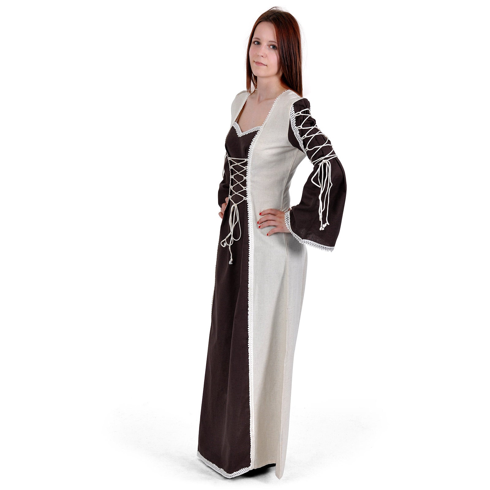Produktbild Mittelalter Kleid Magdalena braun-natur