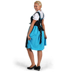 Image produit Dirndl Edelweiss - Robe traditionnelle marron/turquoise avec insert de blouse