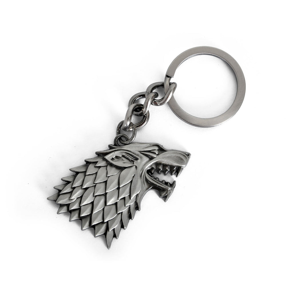 Image produit Game of Thrones - Porte-clés blason Stark loup des ombres