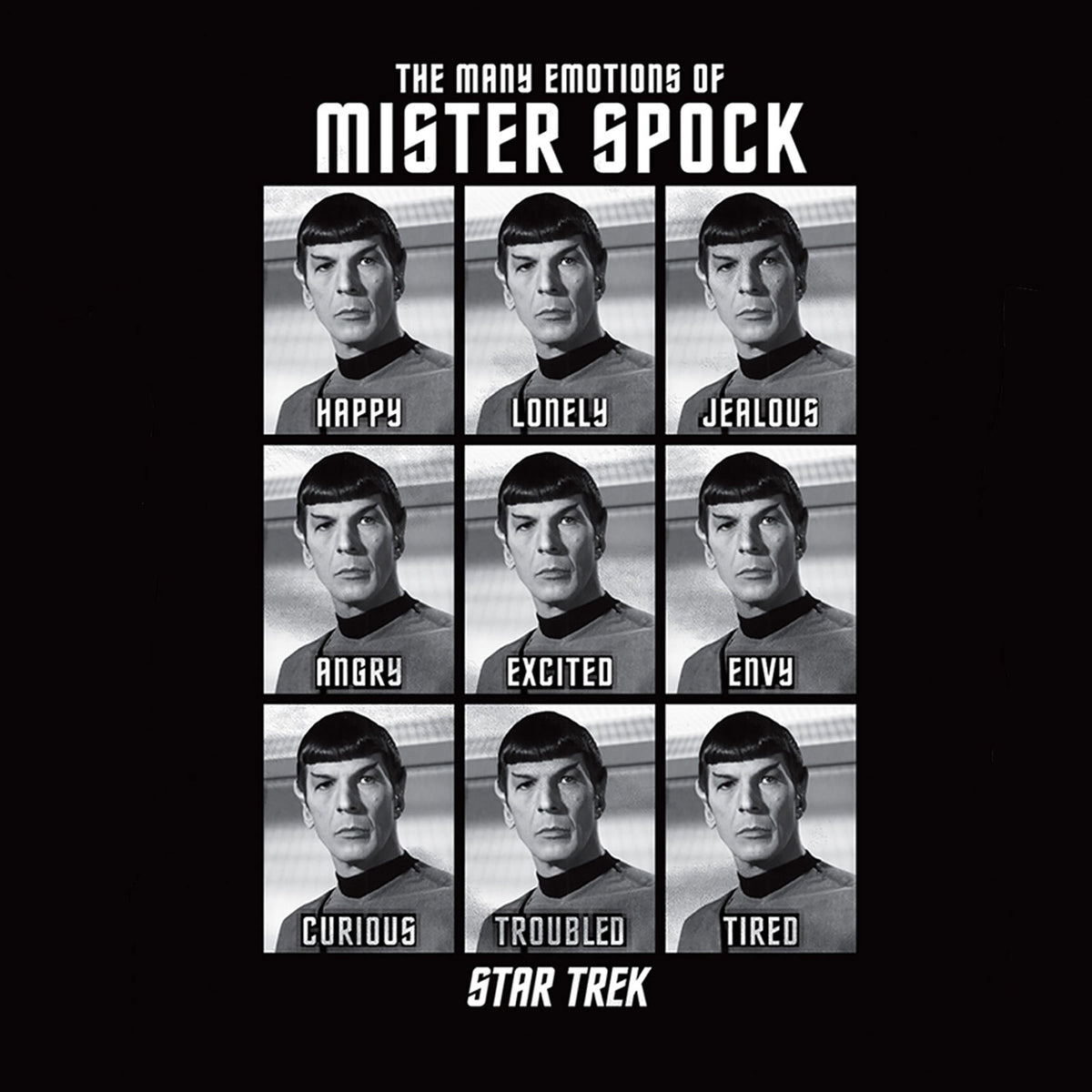 Product image Star Trek - Emotions of Mister Spock T-Shirt black