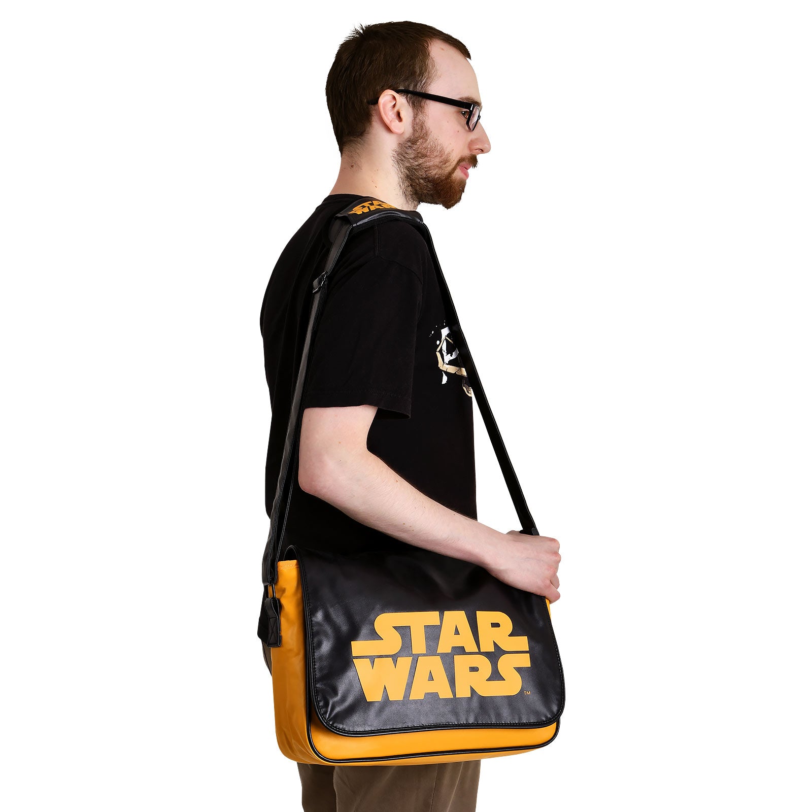 Productafbeelding Star Wars - Oranje Logo Tas zwart