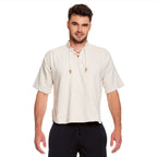 Image produit Chemise médiévale Erik manches courtes beige