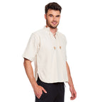 Image produit Chemise médiévale Erik manches courtes beige