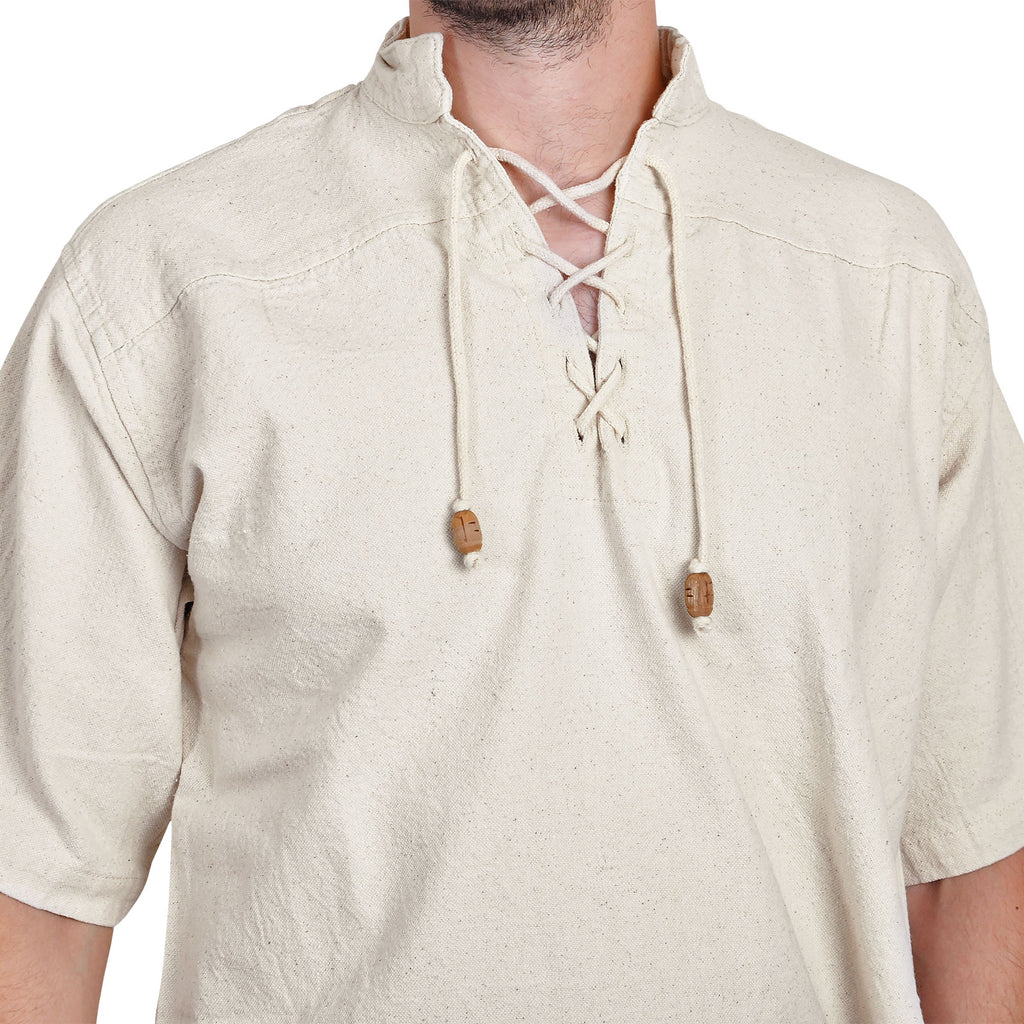 Image produit Chemise médiévale Erik manches courtes beige