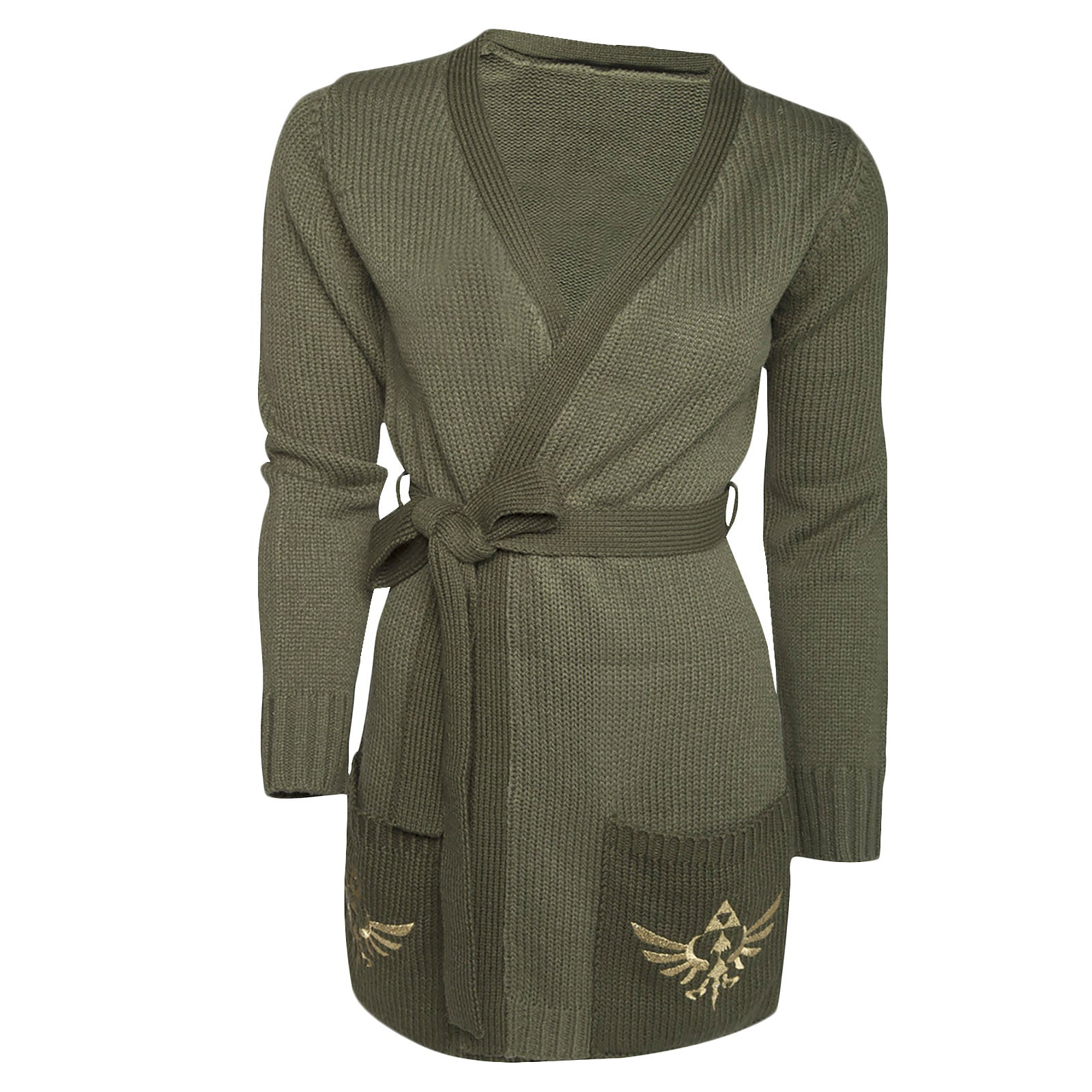 Produktbild Zelda - Logo Cardigan oliv