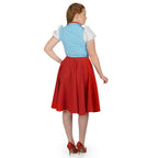 Productafbeelding Dirndl Petra - Kostuum Dames rood blauw