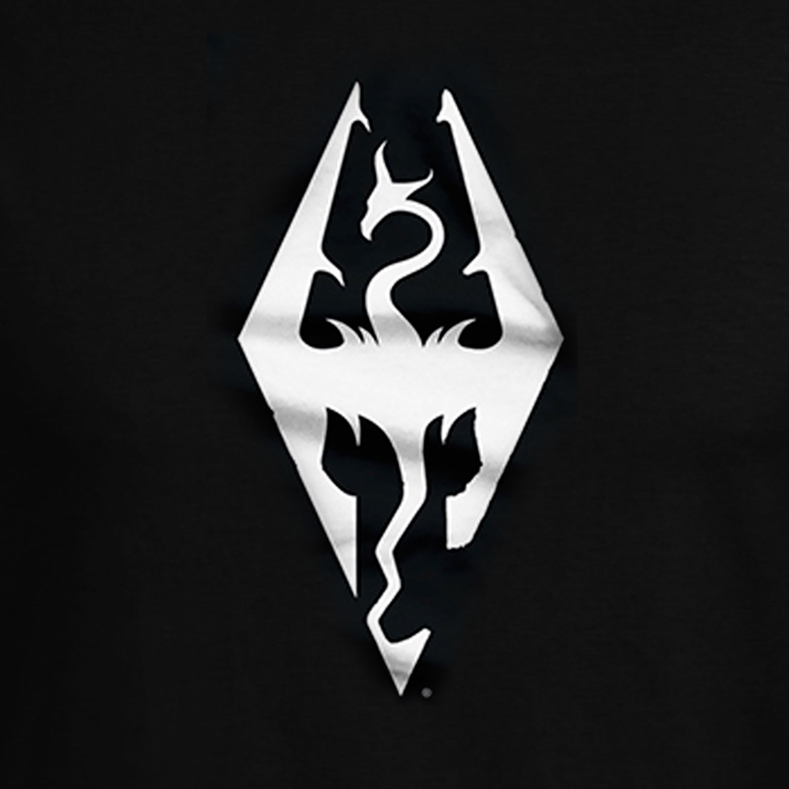 Image produit Skyrim - T-shirt noir avec symbole de dragon