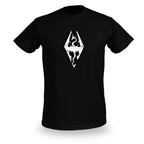 Image produit Skyrim - T-shirt noir avec symbole de dragon