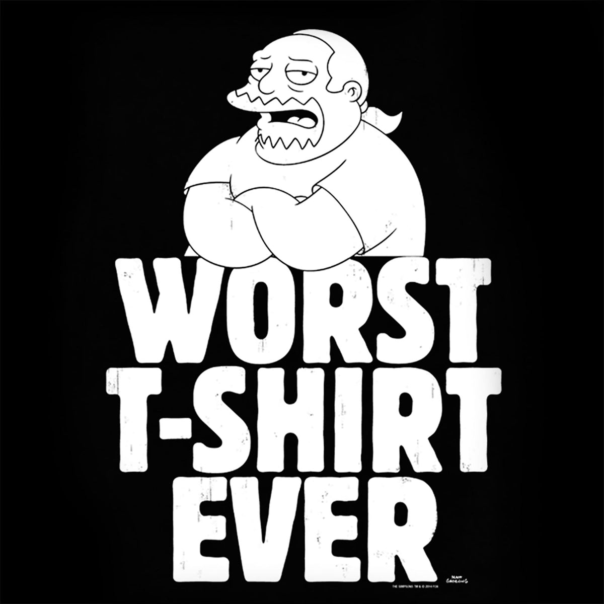 Image produit Simpsons - Pire T-Shirt Jamais Noir