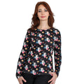 Productafbeelding Bambi - Stampertje Flower Power Longsleeve zwart