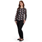 Productafbeelding Bambi - Stampertje Flower Power Longsleeve zwart