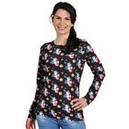 Productafbeelding Bambi - Stampertje Flower Power Longsleeve zwart