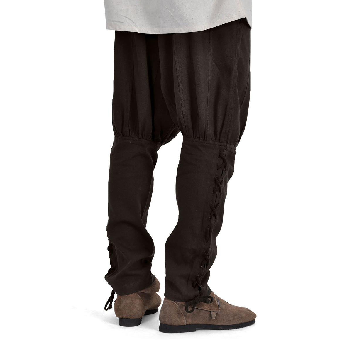 Image produit Pantalon Bertram pour hommes avec laçage sur le bas de la jambe marron