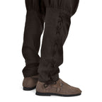 Image produit Pantalon Bertram pour hommes avec laçage sur le bas de la jambe marron
