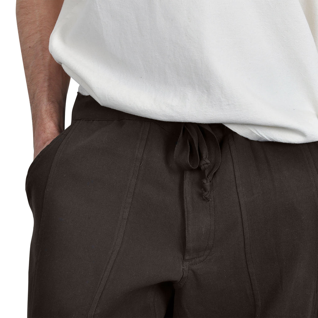 Image produit Pantalon Bertram pour hommes avec laçage sur le bas de la jambe marron