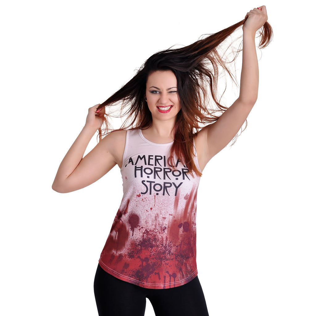 Productafbeelding American Horror Story - Blood Tanktop crème