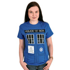 Image produit Doctor Who - T-shirt Tardis bleu
