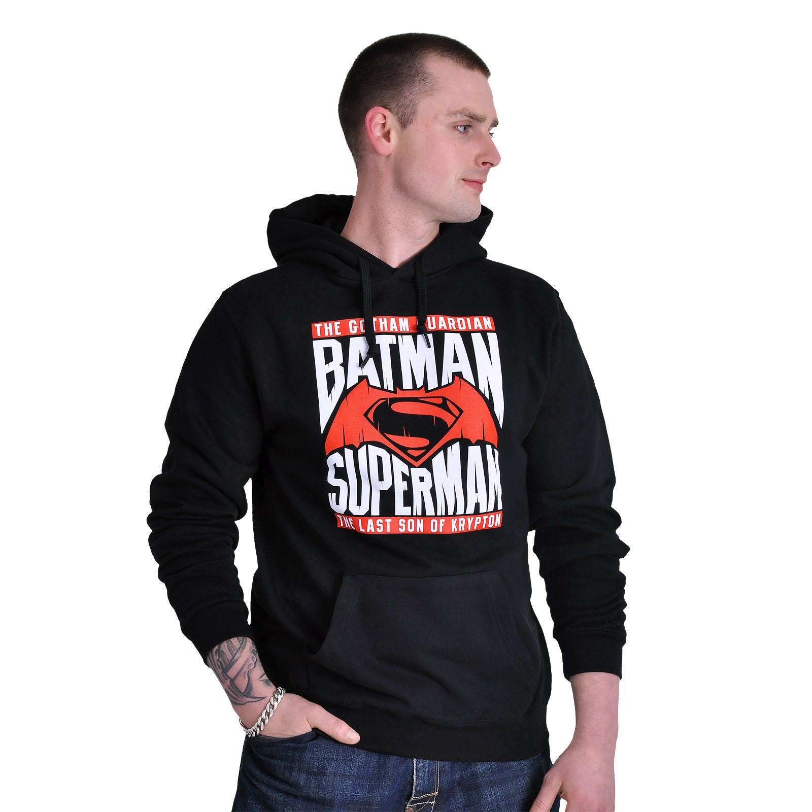 Produktbild Batman v Superman - Heroes Hoodie schwarz