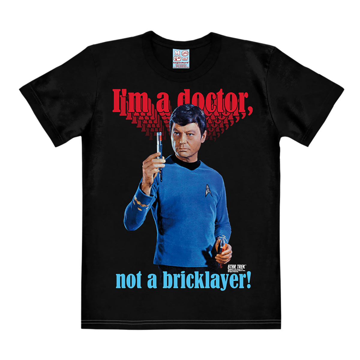 Productafbeelding Star Trek - McCoy Bricklayer T-Shirt zwart