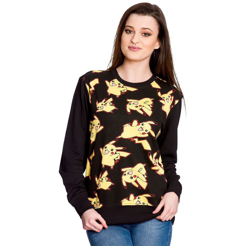 Productafbeelding Pokemon - Pikachu Sweater Allover Print Zwart