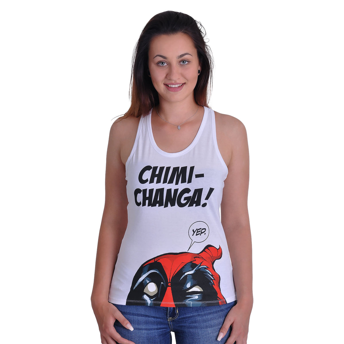 Image produit Deadpool - Chimichanga Débardeur blanc