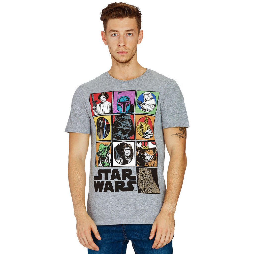 Image produit Star Wars - T-shirt Characters gris