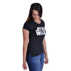 Productafbeelding Star Wars - Distressed Logo Meisjes Shirt Zwart