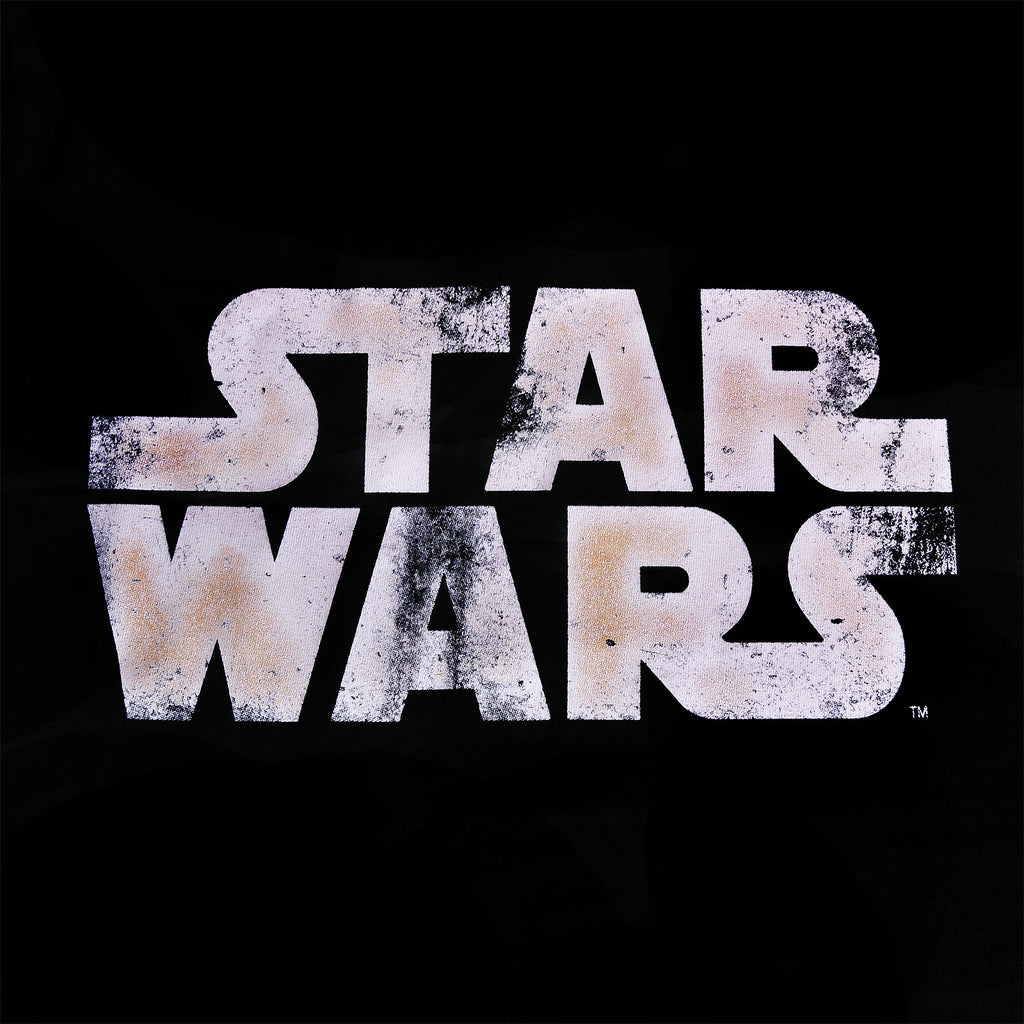 Productafbeelding Star Wars - Distressed Logo Meisjes Shirt Zwart