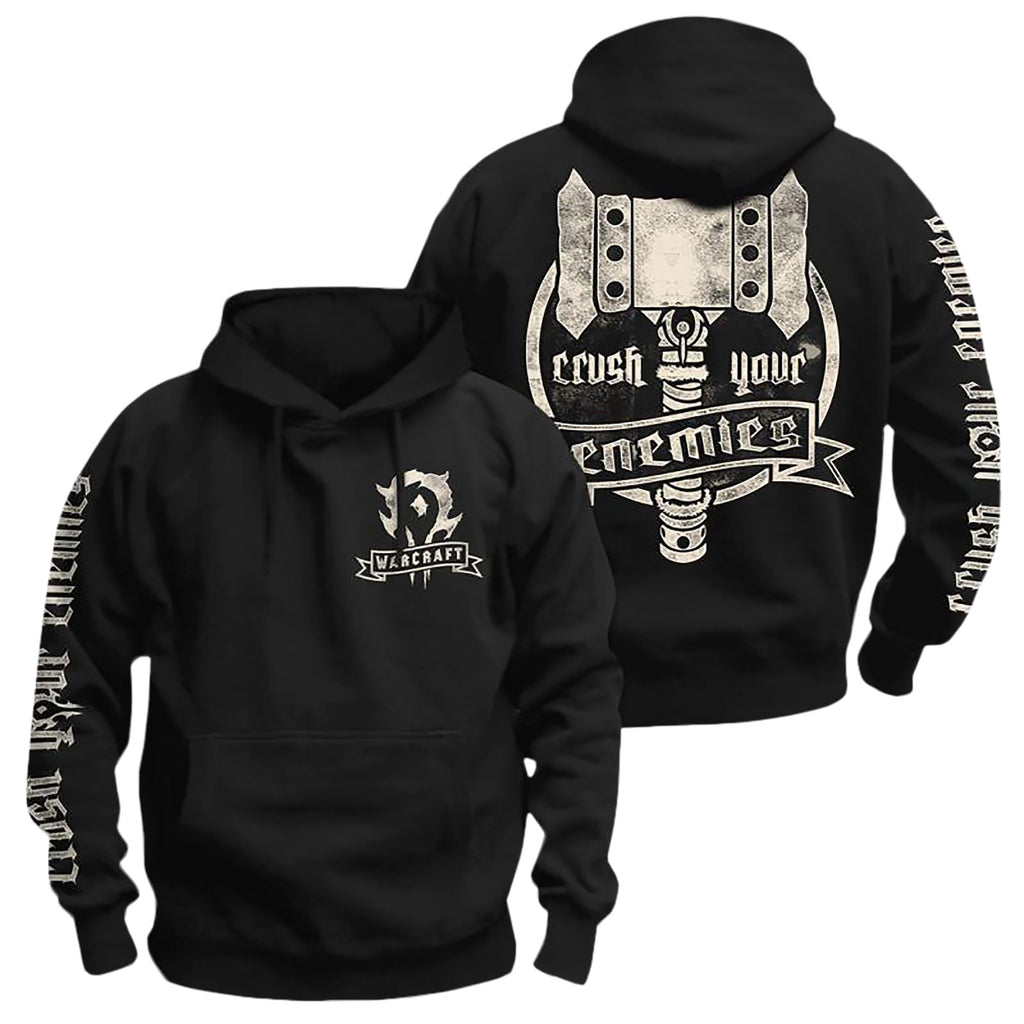 Productafbeelding Warcraft - Crush Your Enemies Hoodie zwart