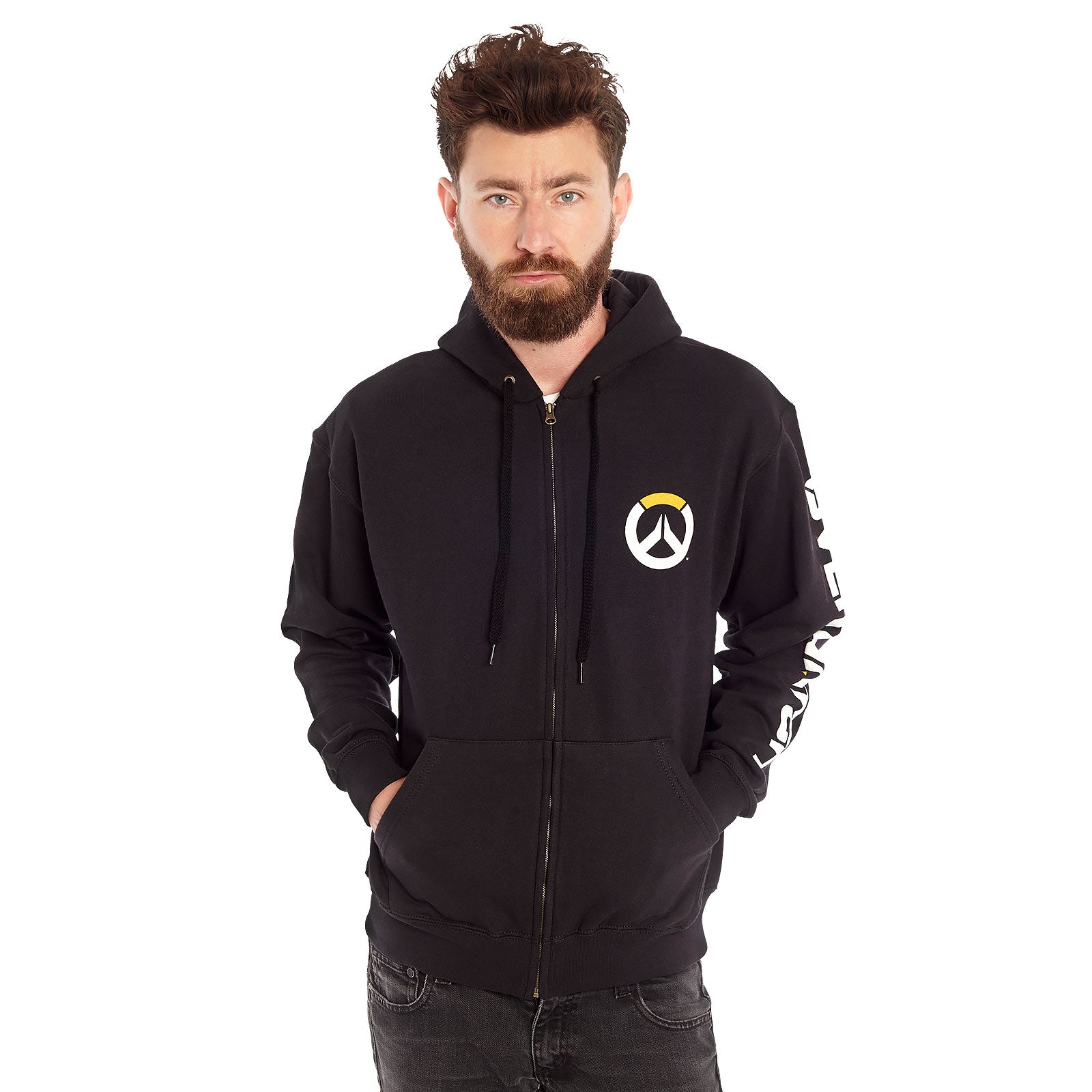 Image produit Overwatch - Sweat à capuche noir avec logo