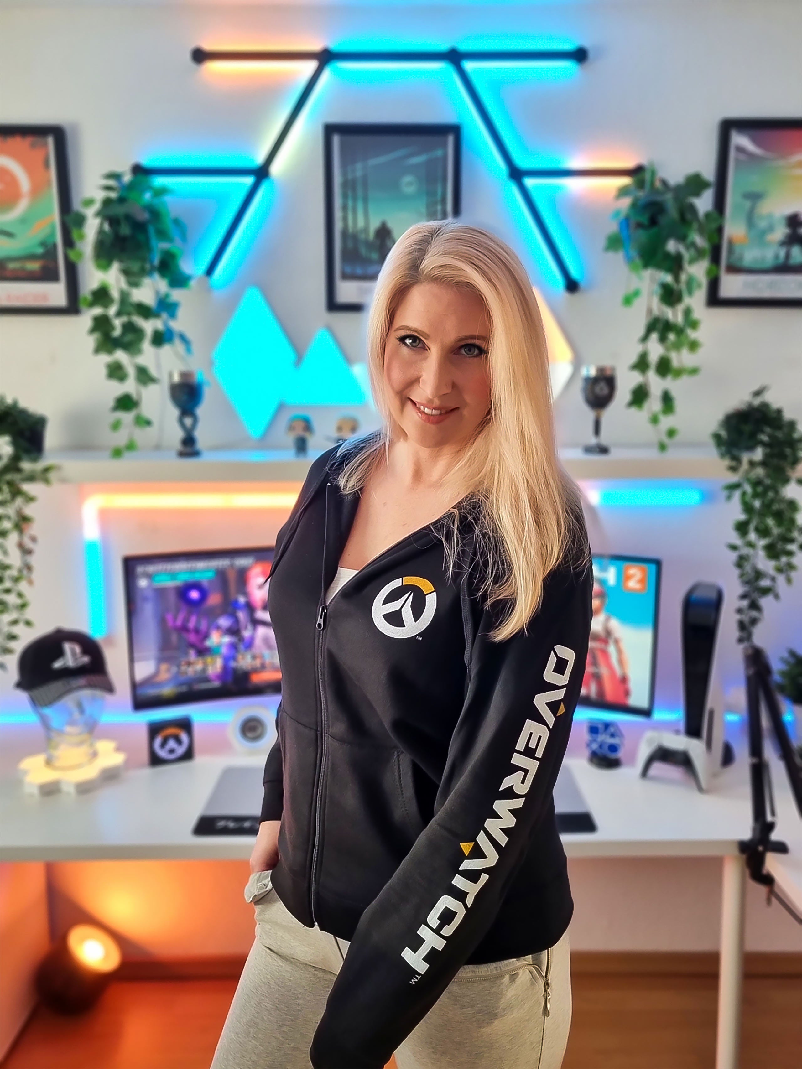Image produit Overwatch - Sweat à capuche noir avec logo
