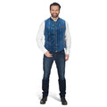 Image produit Gilet traditionnel pour hommes avec motif - bleu