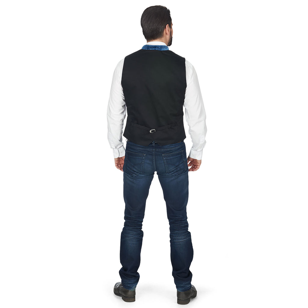Image produit Gilet traditionnel pour hommes avec motif - bleu