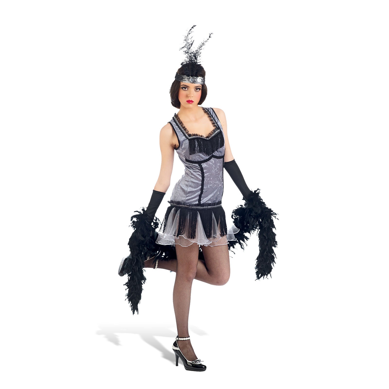 Produktbild Cabaret Kleid mit Haarband - Kostüm Damen
