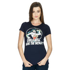 Productafbeelding Wonder Woman - Meisjes zullen de wereld redden Meisjes Shirt blauw