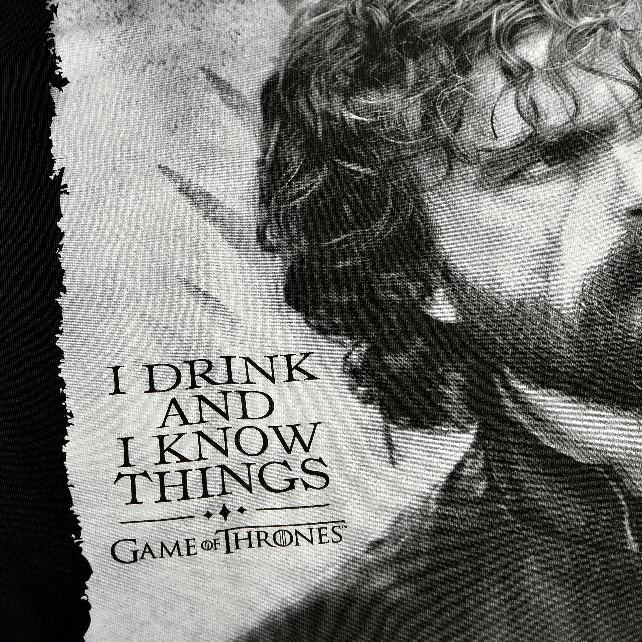 Product image Game of Thrones - Tyrion Drink And Know Things T-Shirt black